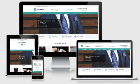 GS: Atelier - Сайт ателье по пошиву одежды + каталог