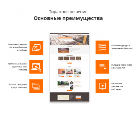 Адаптивный сайт производственной фирмы