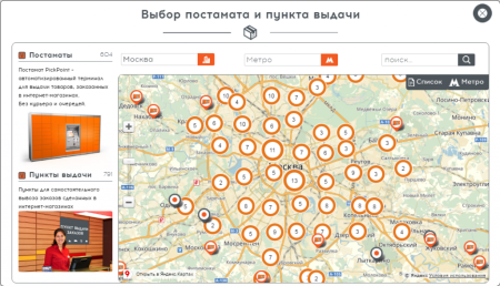 Сервис доставки PickPoint