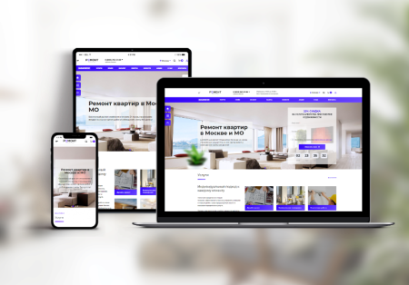 PR-Volga: Ремонт квартир. Готовый корпоративный сайт