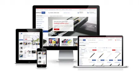 OfficePRO: расходные материалы для принтеров, канцтовары, офисная мебель. Готовый интернет магазин