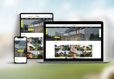 PR-Volga: Строительство домов. Готовый корпоративный сайт