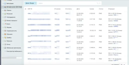 Система быстрых платежей (СБП) через Сбербанк