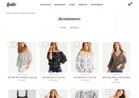 Интернет-магазин одежды и аксессуаров Lodio